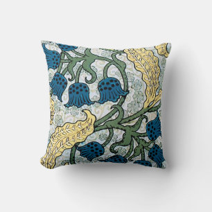 Art Nouveau Lily of the Valley Flower Verneuil  Cushion