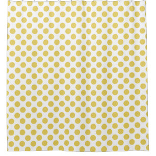 Art Nouveau Mackintosh Roses Retro Floral Yellow Shower Curtain