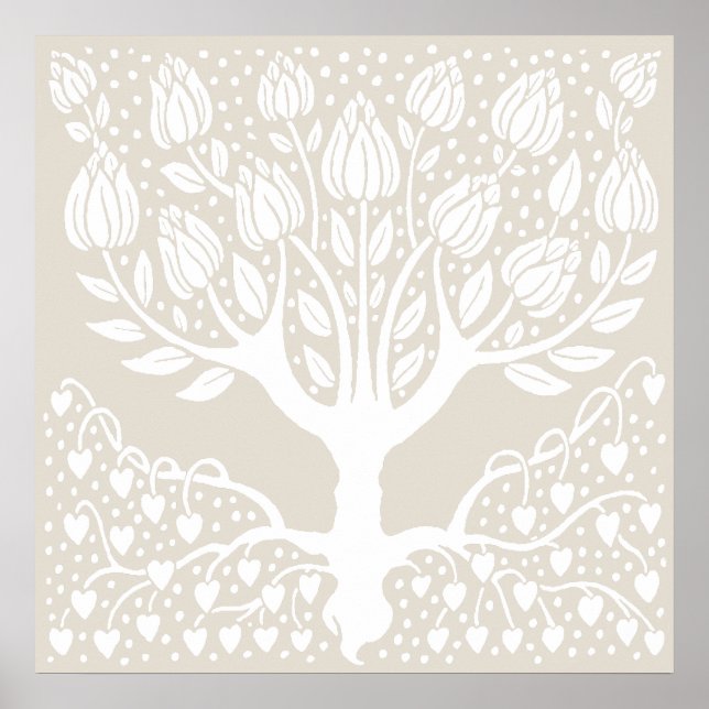 Art Nouveau - Magnolia Tree by Aubrey Beardsley Poster (Front)