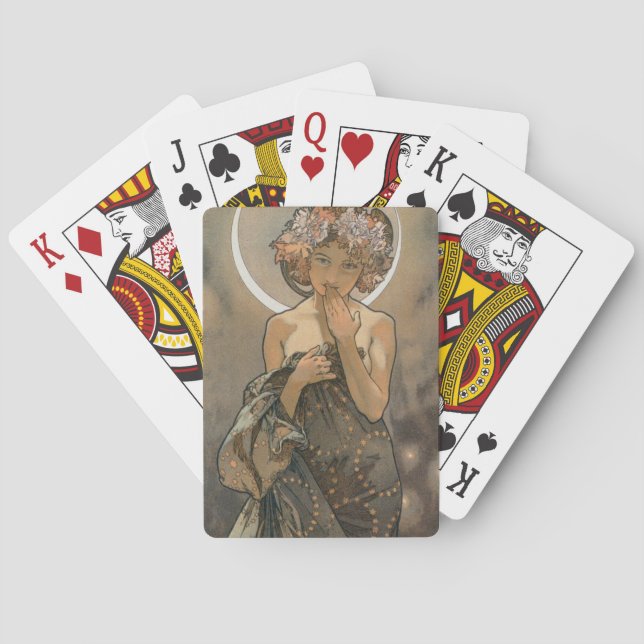 Art Nouveau Maiden  Playing Cards (Back)