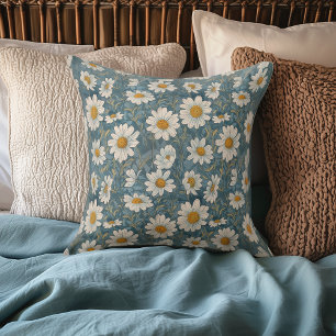 Art Nouveau Medium Shasta Daisy  Cushion