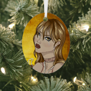 Art Nouveau Metal Tree Decoration