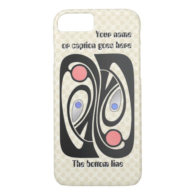 Art Nouveau Mid-Century MashUp (Personalised) Case-Mate iPhone Case (Back)