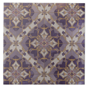 Art Nouveau Moroccan Pattern Ceramic Tile