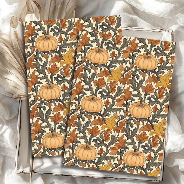 Art nouveau Morris fall autumnal pastel colours Tissue Paper (Art nouveau Morris fall autumnal pastel colors Tissue Paper)