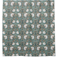 Art Nouveau Morris Pimpernel Floral Shower Curtain