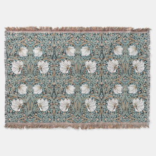 Art Nouveau Morris Pimpernel Floral Throw Blanket