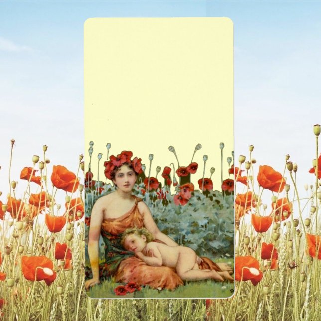 Art Nouveau Mother and Child with Poppies (Creator Uploaded)