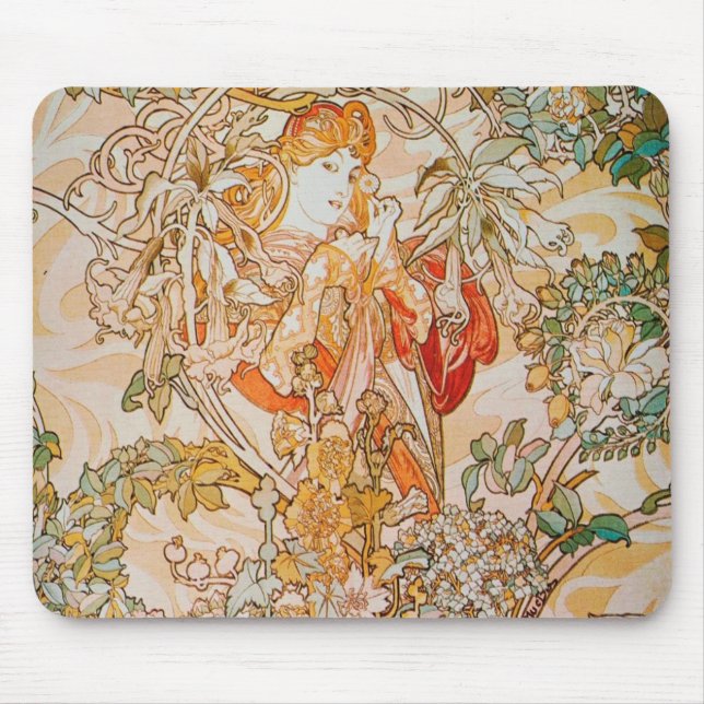 Art Nouveau Mouse Pad (Front)