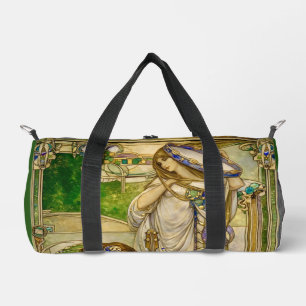 Art Nouveau Music Maidens Vintage Illustration Duffle Bag
