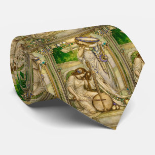 Art Nouveau Music Maidens Vintage Illustration  Tie