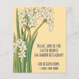 Art Nouveau Narcissus Flowers – Easter Flyer