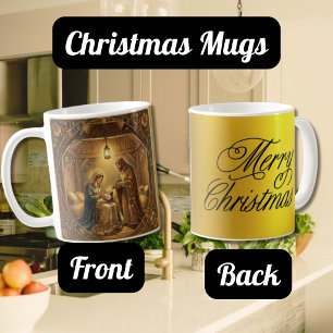 Art Nouveau Nativity Scene Coffee Mug