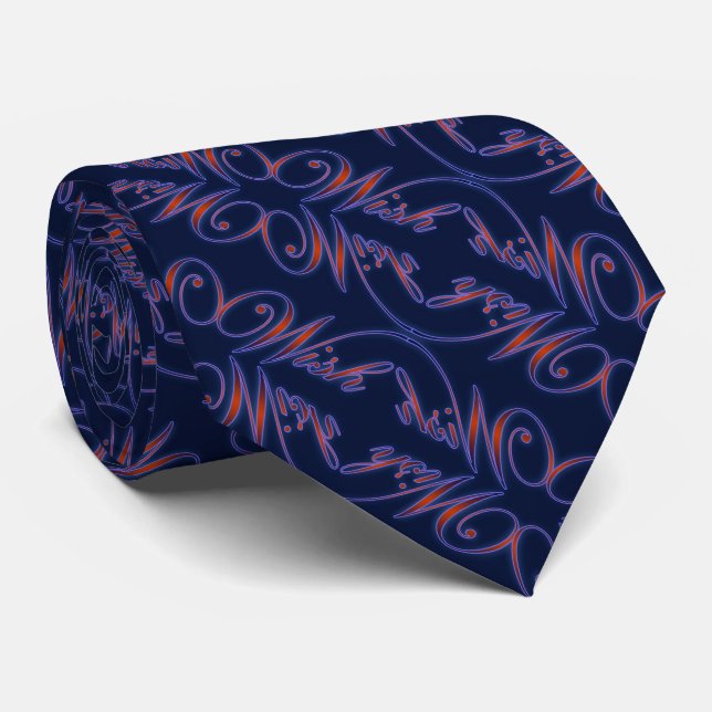 Art Nouveau (Navy) Tie (Rolled)