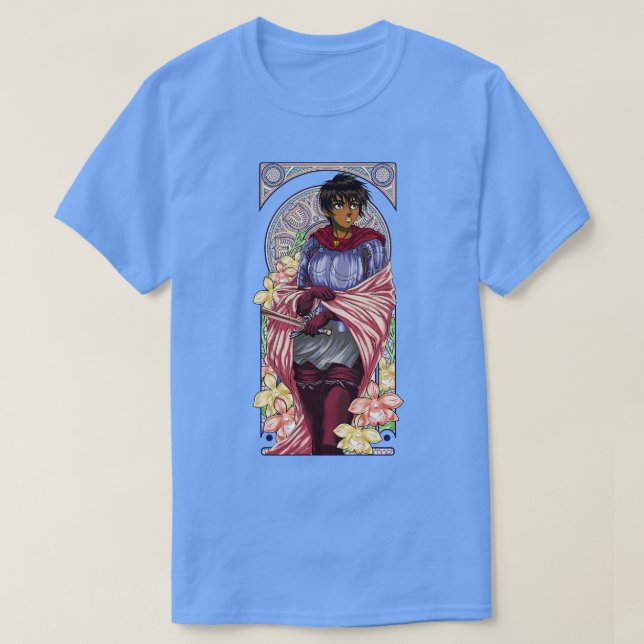 Art Nouveau of a Beautiful Warrior Alternate T-Shirt (Design Front)