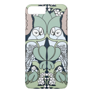 Art Nouveau Owls Nest Pattern iPhone 7 Plus iPhone 8 Plus/7 Plus Case
