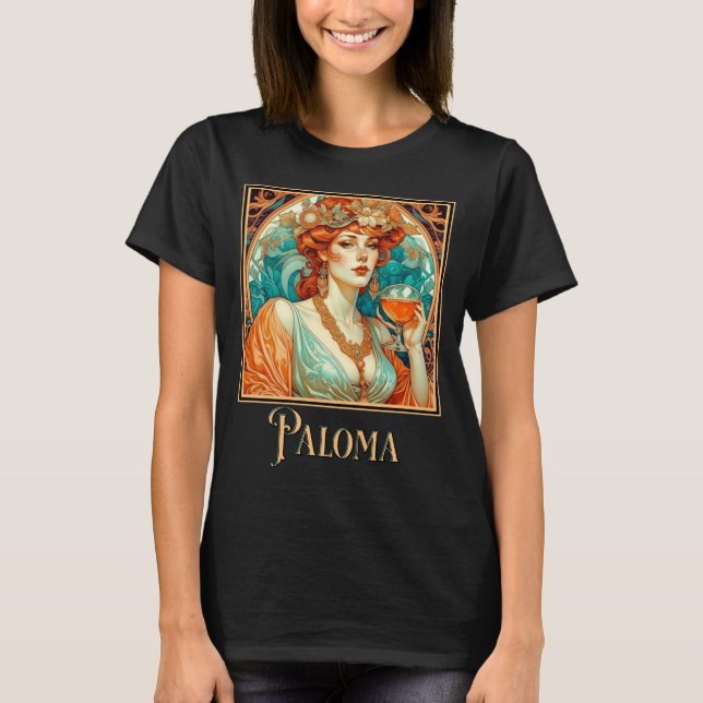 Art Nouveau Paloma  T-Shirt (Front)