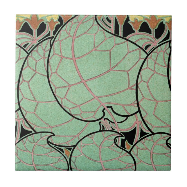 Art Nouveau pattern #10 Tile (Front)
