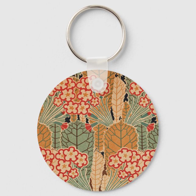 Art Nouveau Pattern #1 at Emporio Moffa Key Ring (Front)