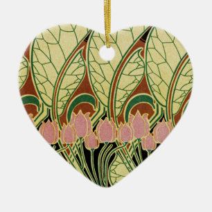 Art Nouveau pattern #1 Ceramic Tree Decoration