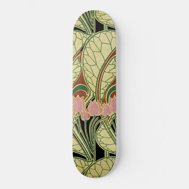 Art Nouveau pattern #1 Skateboard (Front)