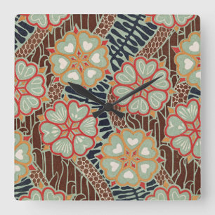Art Nouveau Pattern #2 at Emporio Moffa Square Wall Clock