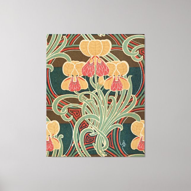 Art Nouveau Pattern #4 at Emporio Moffa Canvas Print (Front)
