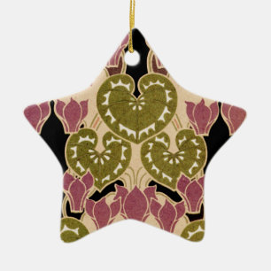 Art Nouveau pattern #4 Ceramic Tree Decoration