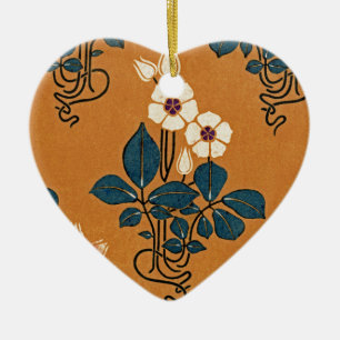 Art Nouveau pattern #7 Ceramic Tree Decoration
