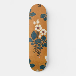 Art Nouveau pattern #7 Skateboard