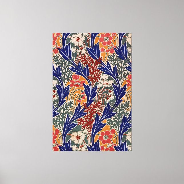 Art Nouveau Pattern #8 at Emporio Moffa Canvas Print (Front)