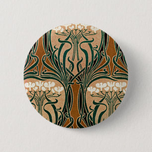 Art Nouveau pattern #9 6 Cm Round Badge