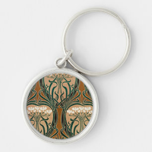 Art Nouveau pattern #9 Key Ring