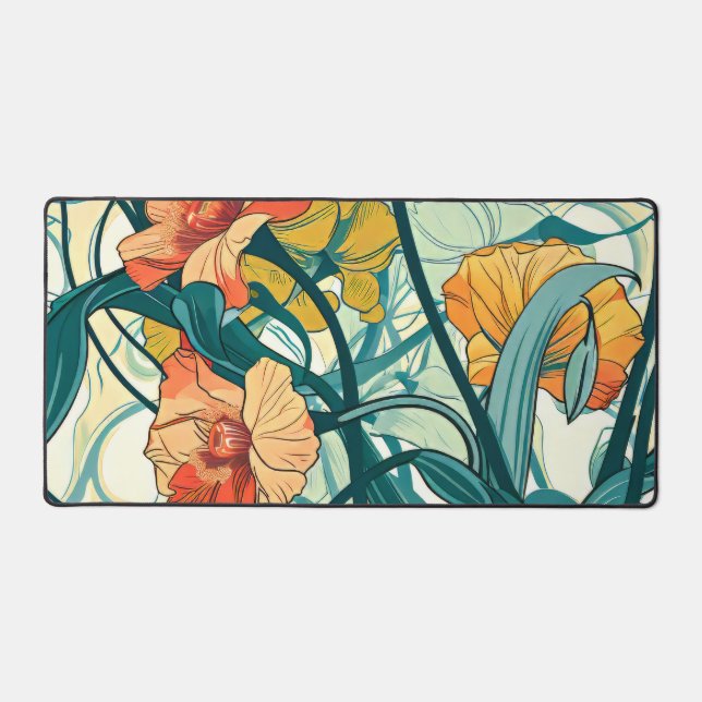 Art Nouveau Pattern Desk Mat (Front)