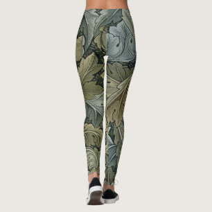Art nouveau pattern of William Morris,vintage,bell Leggings