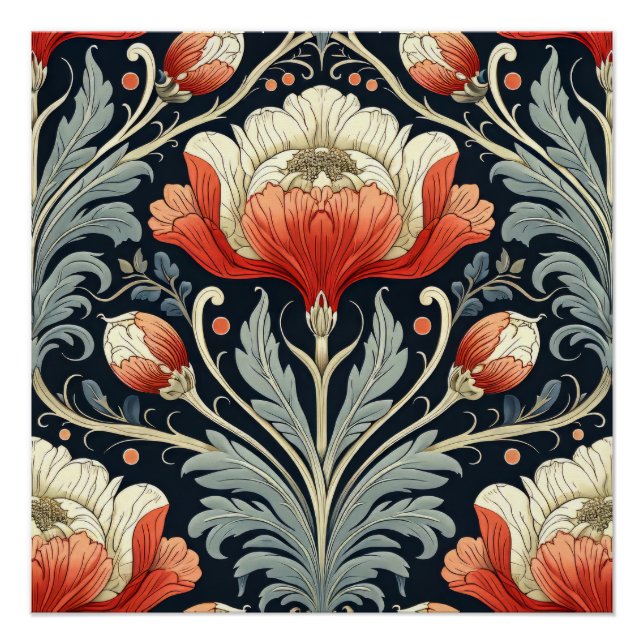 Art Nouveau Pattern Poster (Front)