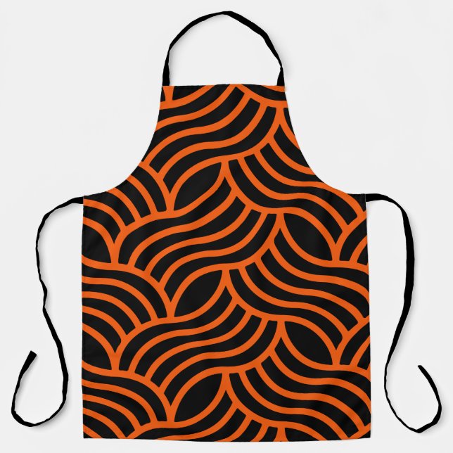 Art Nouveau Pattern Print Apron (Front)