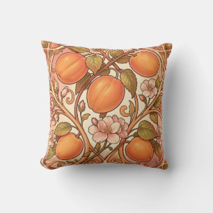 Art Nouveau Peach Blossom Ornament Cushion