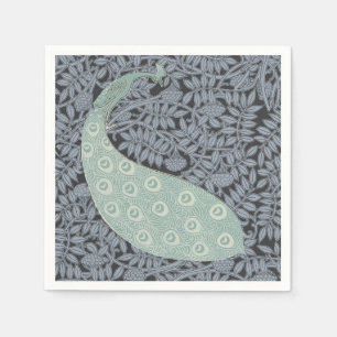 Art Nouveau Peacock Classic Vintage Bird Napkin