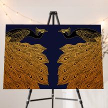 Art Nouveau Peacock Will Bradley