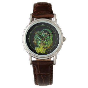 Art Nouveau Pentacle Dragon Watch