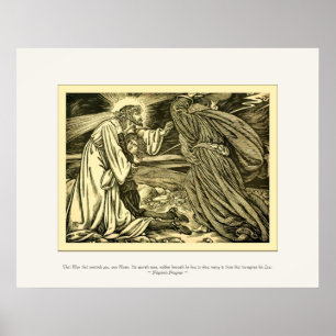 Art Nouveau Pilgrim's Progress ~ Vintage Fine Art Poster