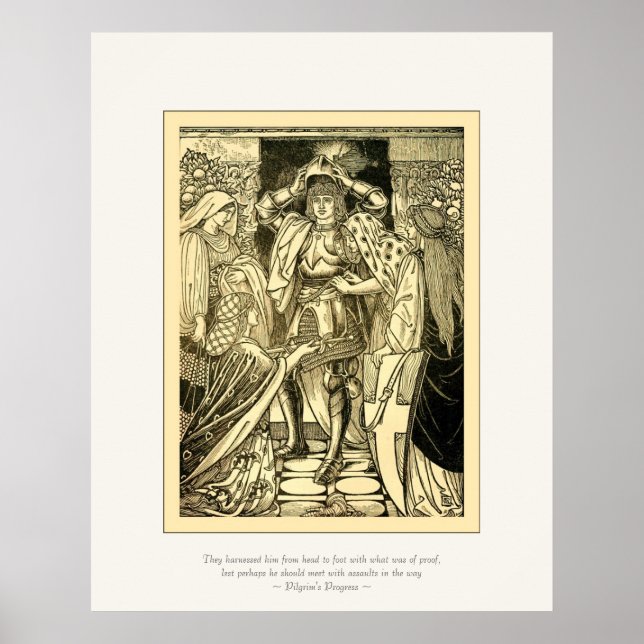 Art Nouveau Pilgrim's Progress ~ Vintage Fine Art Poster (Front)