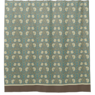 Art Nouveau Pimpernel Flowers Shower Curtain