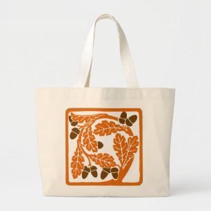 Art Nouveau Pine Cone Large Tote Bag
