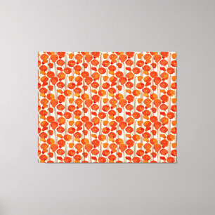Art Nouveau Poppies Canvas Print