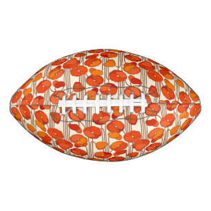 Art Nouveau Poppies Football
