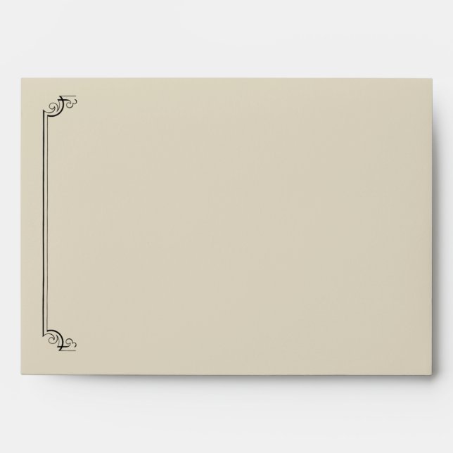 Art Nouveau Posh Wedding Envelope (Front)