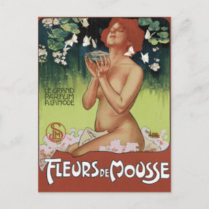 Art Nouveau Postcard - Fleurs de Mousse