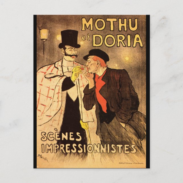 Art Nouveau Postcard - Mothu et Doria (Front)